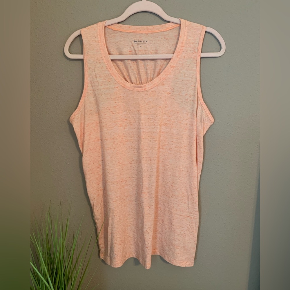 Athleta orange Razorback tank. Size M.